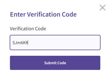 verification code screenshot