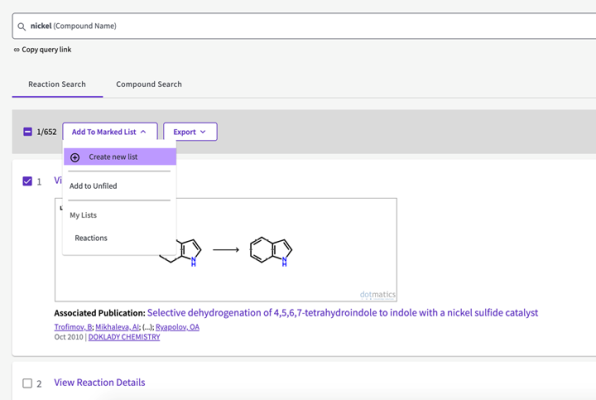 Chemical Structure Marked List